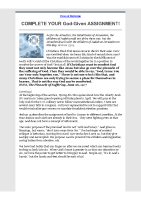 2021-03-21-COMPLETE-Your-God-Given-ASSIGNMENT