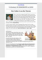 2024-08-06-Voluntary-SUBMISSION-to-GOD